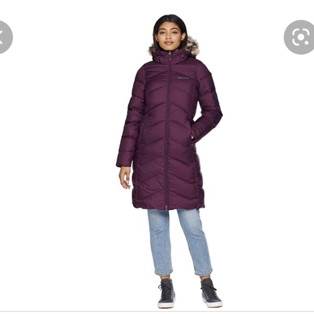 Women's small 2 4 Montreaux Down Parka Coat plum dark purple
